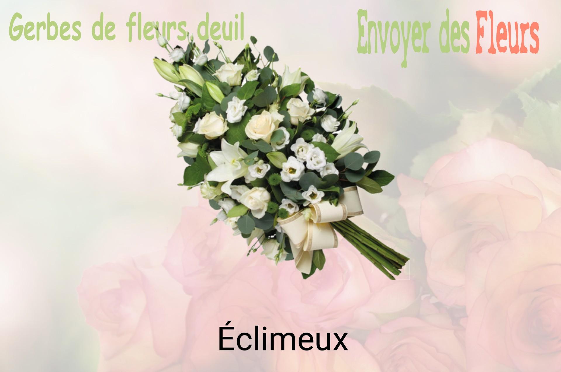 Gerbe de fleurs de deuil livrée à Éclimeux
